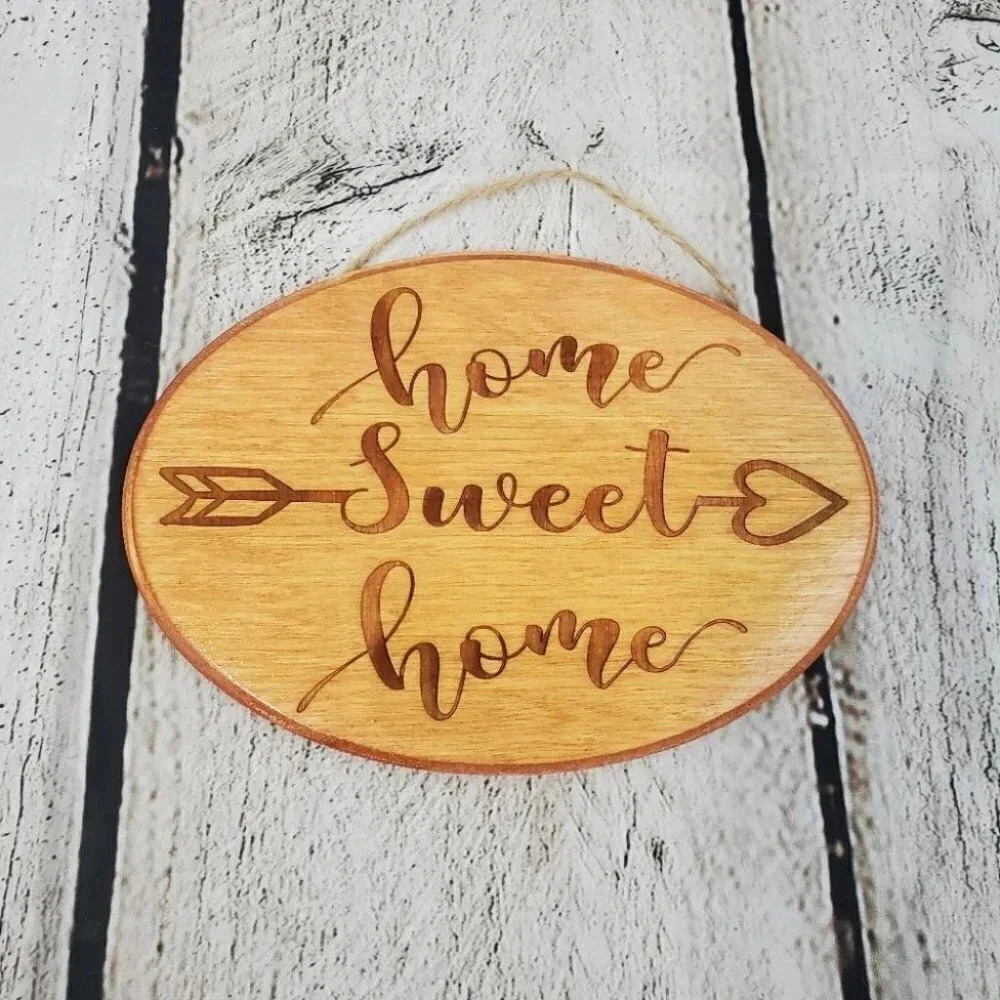 Home Sweet Home 7in Wood Sign